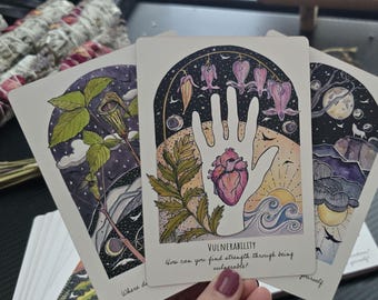 Oracle Cards, Phases And Forests Oracle Deck, Forest Woodland Oracle Deck, Nature Oracle Deck, Spiritual Deck, Wiccan Gift, Mystical Gift