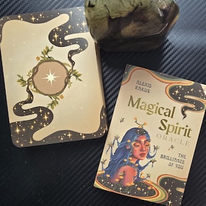 Jeu d'Oracles de l'esprit magique, féminin divin, 44 cartes et guide Oracle, Oracle de conte de fées, Oracle d'abondance, Oracle céleste, cadeau