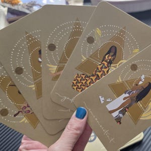Mazzo di carte Oracolo dell'Alchimista Elementale, Oracolo della Stregoneria, Carte Oracolo degli Antenati, Strumenti di Divinazione, Regalo Spirituale per il Migliore Amico ~ Mazzo e Guida