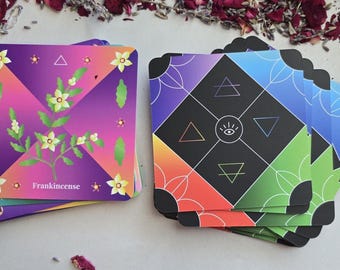 Oráculo de Herbología Curativa de Mystic Mondays: 56 cartas de adivinación y guía para la energía, el equilibrio y el crecimiento espiritual. Regalo de cumpleaños.