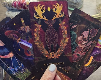 Oriens dierentarotdeck, 78 tarotkaarten Animal Spirits, waarzeggerij, gotische tarotkaarten, spiritueel cadeau voor haar ~ deck en gids