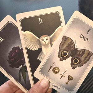 Anima Mundi Tarot Deck, Indie Tarot Deck, Animal Spirit Tarot Deck, Divination Tools, Lunar Energy Tarot, Wiccan Tarot ~ Deck With Guidebook