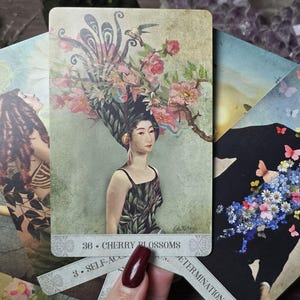 Botanical Dreams Oracle, Floral Oracle Cards, Whimsical Oracle Deck, Self Discovery Oracle, Dreamy Oracle Deck,Aesthetic Deck With Guidebook