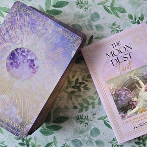 The Moon Dust Tarot ~ Moon Tarot Deck, Lunar Divination, 78 Whimsical Tarot Cards, Mystical Gift, Ethereal Tarot, Spiritual Guidance