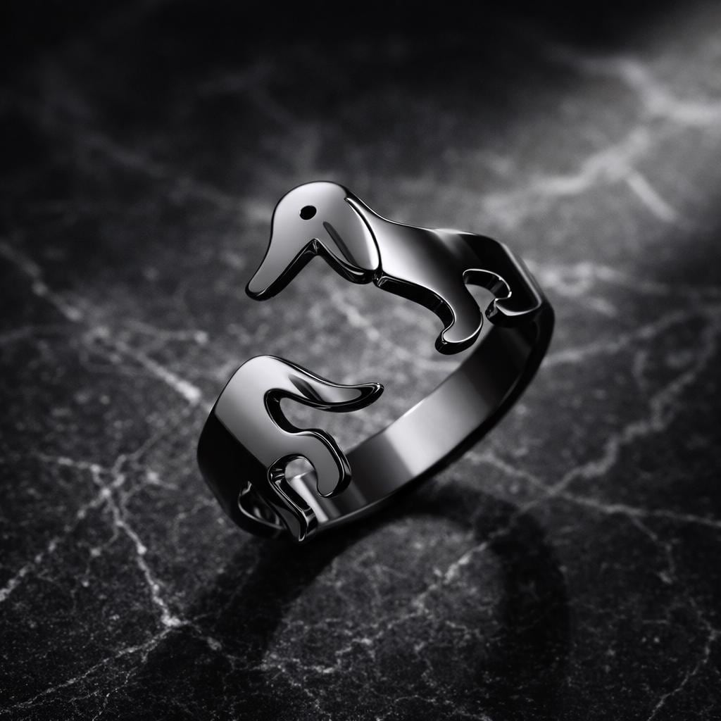 Anello Cane In Argento Anello In Argento Sterling 925 A Forma Di Bassotto - Realizzato A Mano, Solido E Punzonato Anello Senza Pietre Produzione Bulgaria Anello Cane In Argento Anello In Argento Sterling 925 A Forma Di Bassotto - Realizzato A Mano, Solido E Punzonato Anello Senza Pietre Produzione Bulgaria