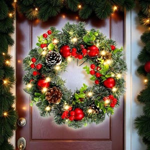 Türkranz weihnachten licht