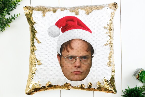 Dwight schrute pillow sequin discount