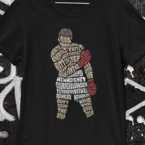 Boxing Legend Shirt, Boxing Champ T-Shirt, Boxing Shirt, Black History Word Art Graphic, Gift for Boxers, MMA Gym Shirts, Boxing Accessories