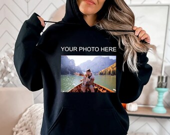 Custom Unisex Hoodie, Custom Text & Photo, Personalized Mom Sweatshirts, Customized Sweaters, Custom Hoodies, Personalized Gifts For Her