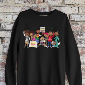 Black History Cartoon Sweatshirt, Black History Month, Black History Shirt, Black Artist Celebration, Diversity and Inclusion, African Shirt