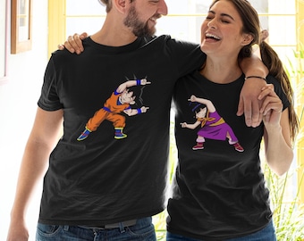 Matching Anime Couples Shirts, Cosplay Gamer Shirts, His and Hers Matching Anime Shirts, Halloween Shirt Gift Idea, Anime Lovers Gift Shirts