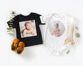 Custom Baby Shirts, Custom Text & Photo Shirts for Infants, Baby Custom Tees, Printing Custom Shirts, Personalized Gift Shirts for Infants