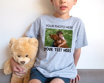 Custom Kids Shirts, Custom Text & Photo Shirts for Kids, Kids Custom Tees, Printing Custom Shirts, Personalized Gift Shirts for Toddlers