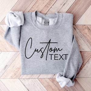 Custom Unisex Sweatshirt, Custom Text & Photo, Personalized Mom Sweatshirts, Customized Sweaters, Custom Hoodies, Personalized Gifts For Her