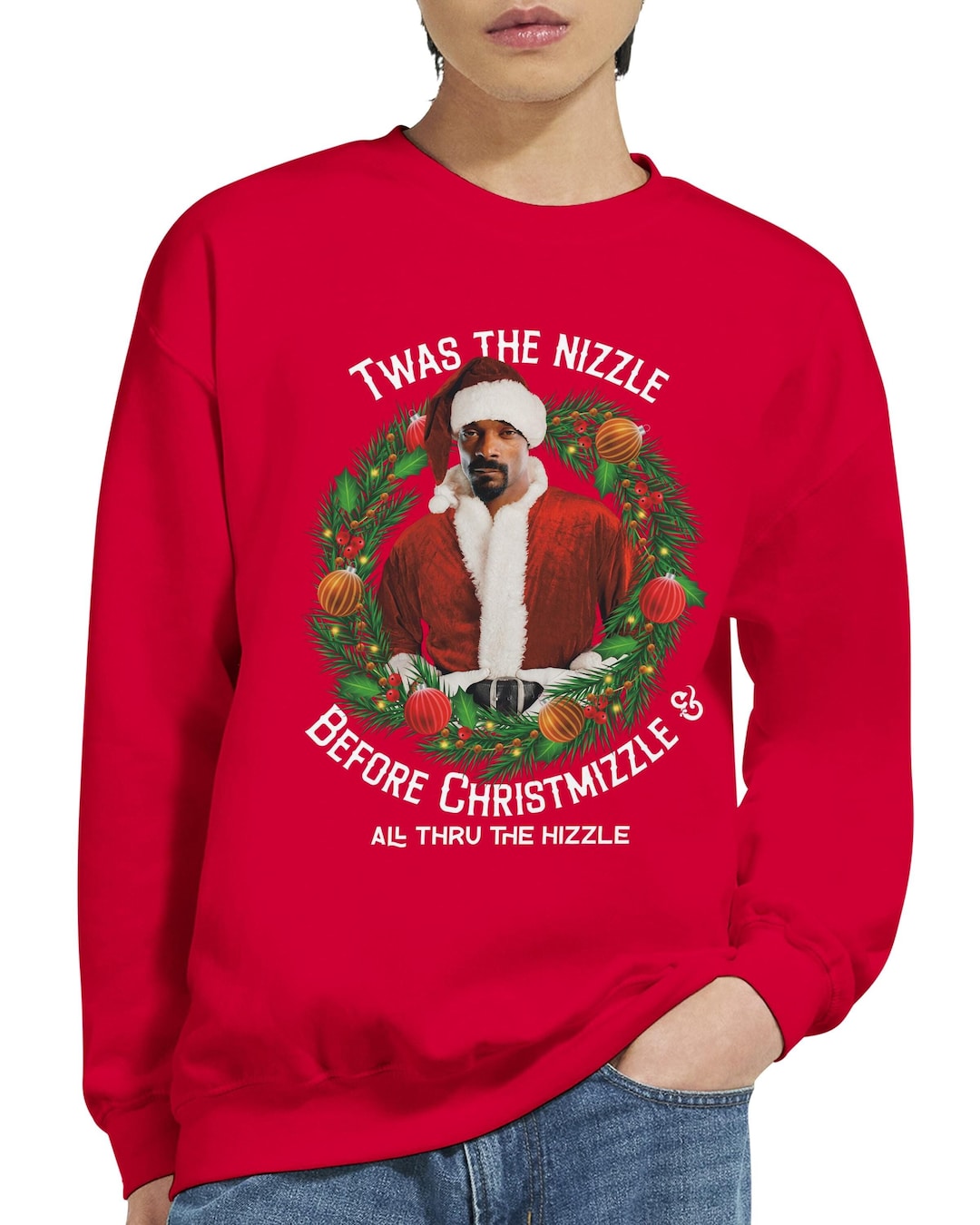 Twas the Nizzle Before Christmizzle Ugly Christmas Sweater, Funny ...