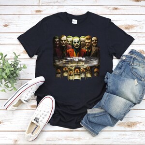 Retro Horror Shirt, Dark Comic Duo, 80s & 90s Comic-Inspired Halloween Horror Superhero Shirt, Comics Shirt, Super Villain Halloween Costume image 5
