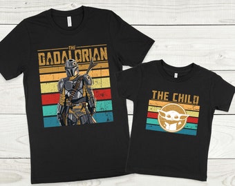 Matching Father and Son Dadalorian and The Child Shirts, Father's Day Gift, Dad and Baby Matching Shirts, Matching Family Sets, New Dad Gift