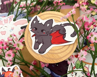 Bat Kitty • Vinyl Sticker • Glossy