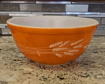 Herbstweizen Ernte Rührschüssel 403 Orange 2 1/2 QT PYREX