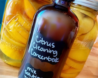 Homemade citrus cleaning concentrate 16oz