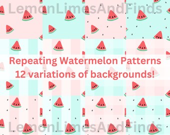 Watermelon Repeatable Pattern - Digital Paper/Print