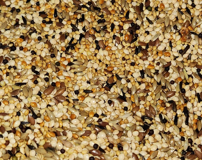 Featured listing image: Hand Crafted Seed Mix for Tiny Beaks, 2.5 lb, Canary, Finch, Parakeet, Budgie, Parrotlet, Lovebird, Cockatiel, Conure, Small Beak