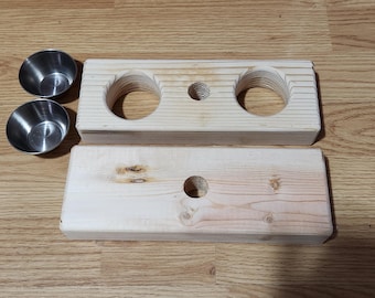 Wooden Perch Bundle, Flat Perch, Treat Dishes, Parrot Toy, made for PVC play stands, Parrot chew toy