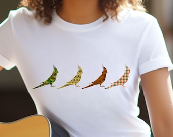 Cockatiels, Bird lover, Avian, Parrot, Finch, Pet Bird, Bird Mom, Bird Dad, unisex tshirt