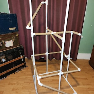 Deluxe Bird Play Stand with Access Ramps Digital Download, Parrot Play Gym, PVC Pipe, How To Guide, DIY Bird Toys, Instructions