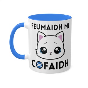 Scottish Gaelic Cat Coffee Mug - Gàidhlig Cofaidh