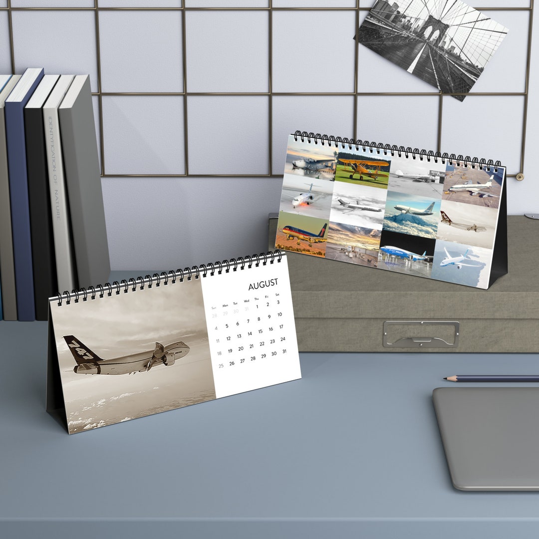 Boeing Aircraft Desktop Calendar 2024 Etsy