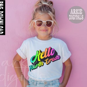 HOLA CUARTO GRADO Neón Png, Diseño de maestro, Regreso a la escuela Png, Bruh We Back Neon Png, Letras de lunares Png, Regreso a la escuela divertido Png