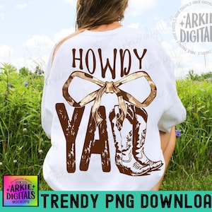 Olá pessoal, botas de cowboy png | Design de faroeste | Camiseta estética | Boho faroeste png | Impressão sob demanda png | Pacote faroeste | PNG moderno