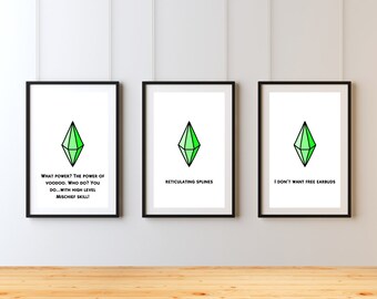 Sims 4 Digital Wall Art - Enhance Your Gaming Space with Stunning Digital Prints