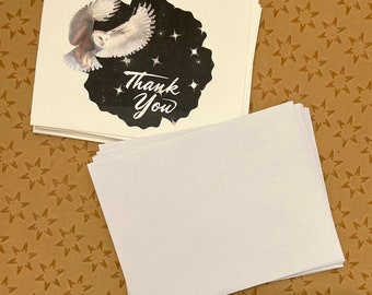 Snow Owl Thank You Cards
