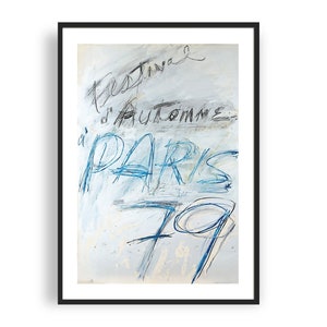 Cy Twombly - Le Festival d'Automne de Paris 1979, Kunstdruck, abstraktes Poster