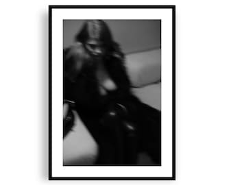 Lexa Kim - Diana 2, Fine Art gicleeprint, zwart-wit modefotografie, glamourposter