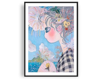 Aya Takano - À plus tard, impression jet d'encre fine art, affiche japonaise, affiche manga et anime