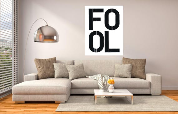 Christopher Wool - Fool, Fine Art Giclee Print, Contemporary Art