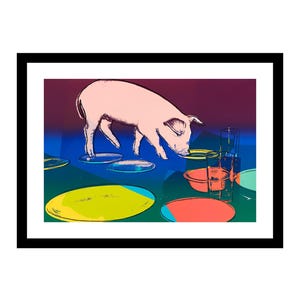 Andy Warhol - Fiesta Pig, impression jet d'encre fine art, poster animalier pop art