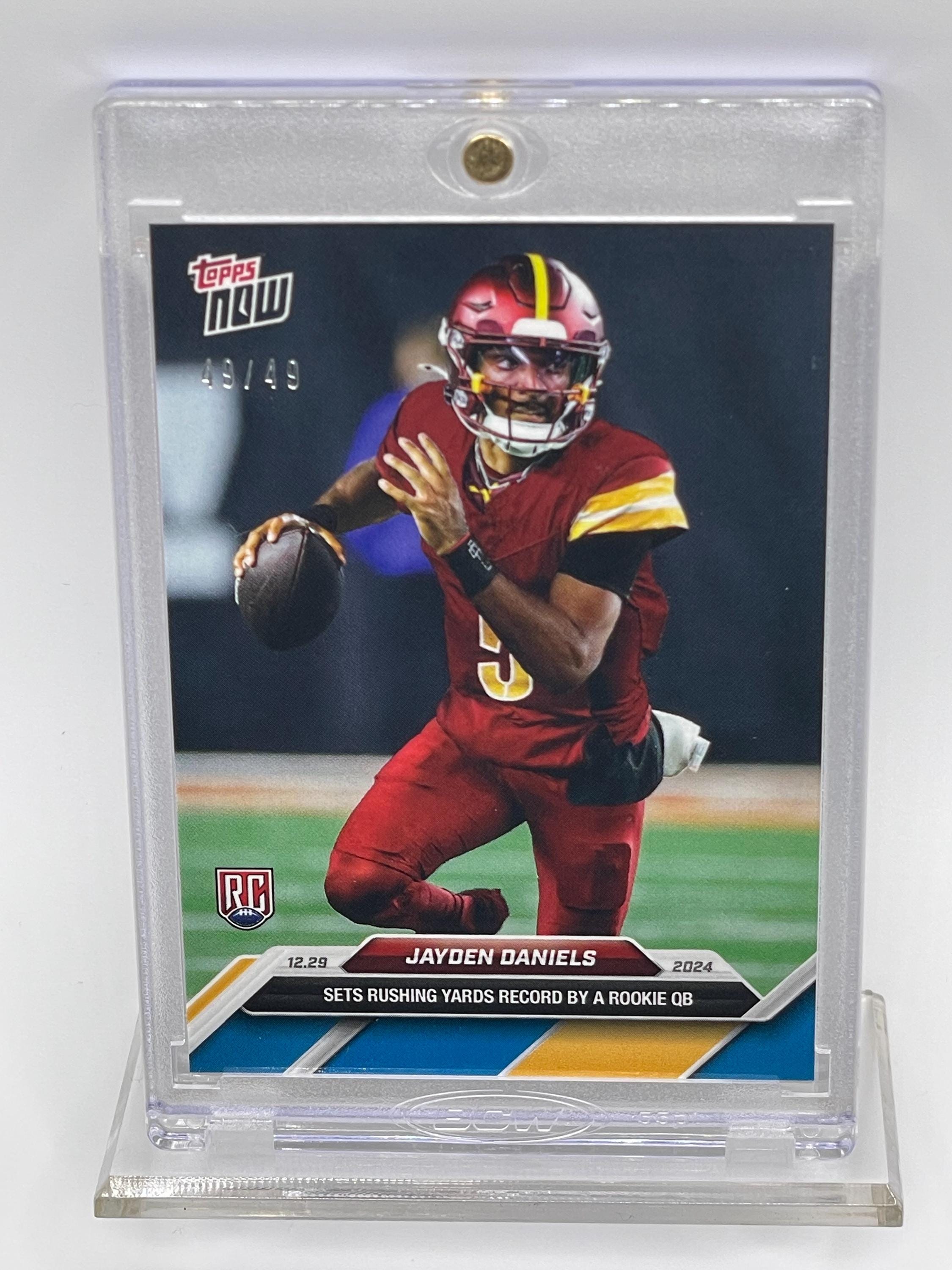 Jayden Daniels - Rookie RC Card #19, Blue Parallel Limited Edition