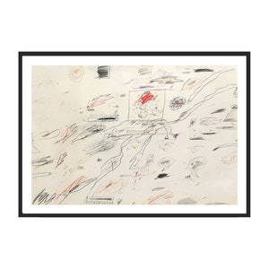 Cy Twombly - Sin título, Impresión Giclée de Bellas Artes, Póster Abstracto