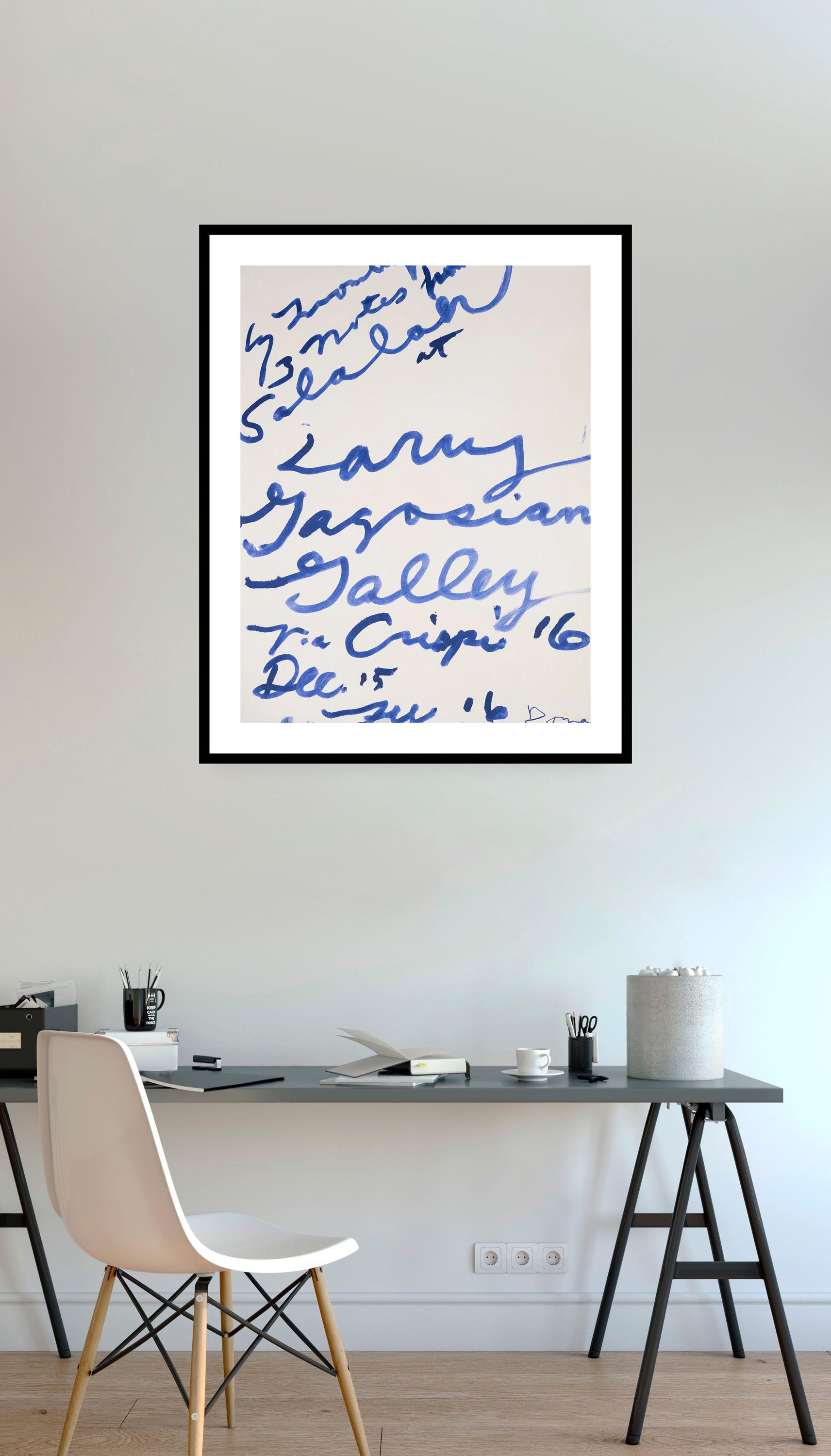 Cy Twombly - Three Notes From Salalah Exhibition Poster, Fine Art