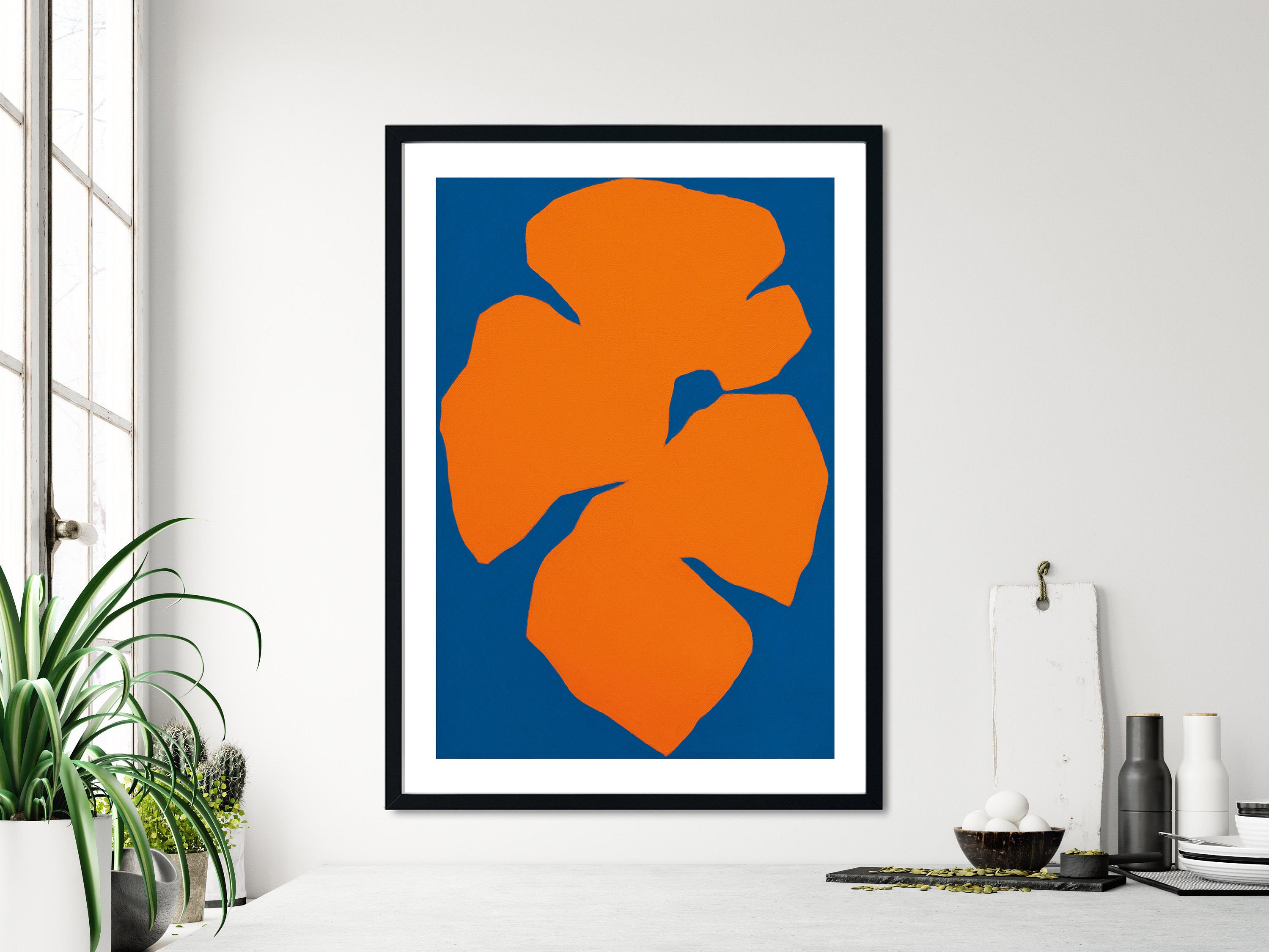 Ellsworth Kelly - Orange, Blue, Fine Art Giclee Print, American