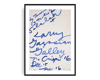 Cy Twombly - Three Notes From Salalah Exhibition Poster, Fine Art