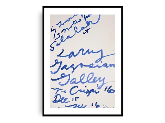 Cy Twombly - Three Notes From Salalah Exhibition Poster, Fine Art