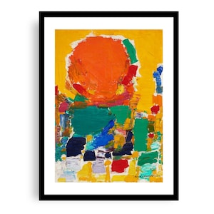 Hans Hofmann - Puesta de sol, Impresión Giclée de Bellas Artes, Póster de Arte Abstracto Alemán-Americano