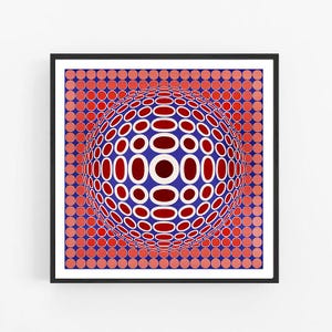 Vasarely op art - Etsy 日本