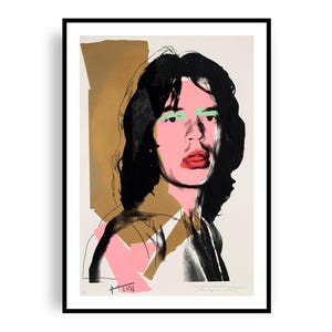 Mick jagger andy warhol poster - Etsy 日本