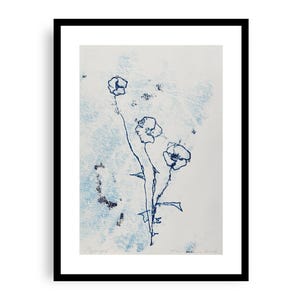 Tracey Emin - Poppys, Fine Art Kunstdruck, Abstrakt Britisch Zeitgenössisch | Blumen Kunst Poster